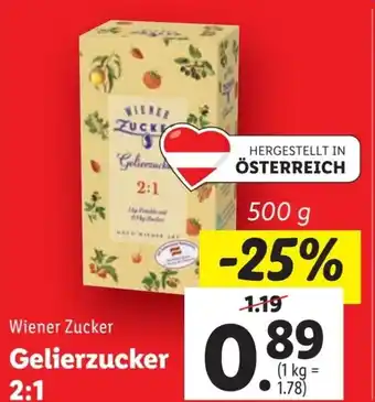 Lidl Gelierzucker 2:1 500g Angebot