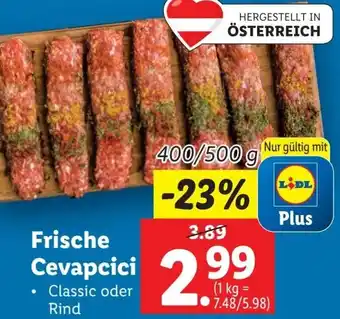 Lidl Frische Cevapcici Angebot