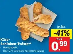Lidl Käse Schinken-Twister Angebot