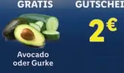 Lidl Avocado oder Gurke Angebot