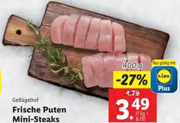 Lidl Frische Puten Mini-Steaks 400g Angebot