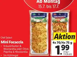 Lidl Mini Focaccia Angebot