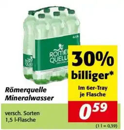 Nah&Frisch Römerquelle Mineralwasser Angebot