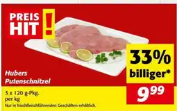Nah&Frisch Hubers Putenschnitzel Angebot