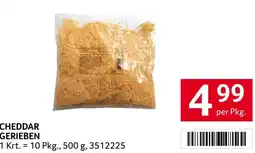 Transgourmet CHEDDAR GERIEBEN Angebot