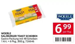 Transgourmet WOERLE SALZBURGER TOAST SCHEIBEN Angebot