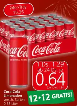 Strasser Markt Coca-Cola Limonaden Angebot