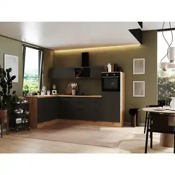 XXXLutz Eckküche 175/280 cm in Grau, Eiche Artisan Angebot