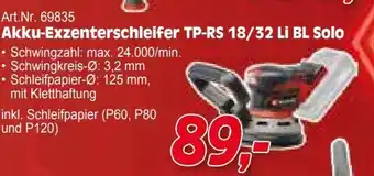Zgonc Akku-Exzenterschleifer TP-RS 18/32 LI BL Solo Angebot