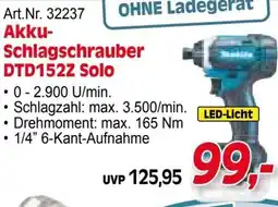 Zgonc Akku Schlagschrauber DTD152Z Solo Angebot