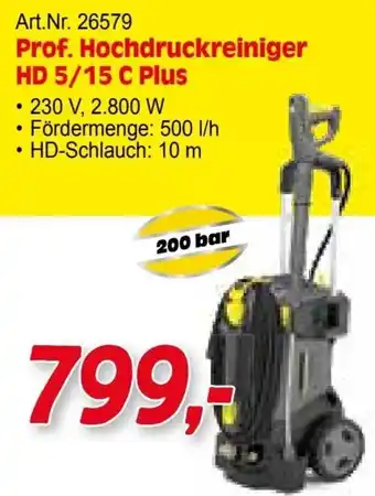 Zgonc Prof. Hochdruckreiniger HD 5/15 C Plus Angebot