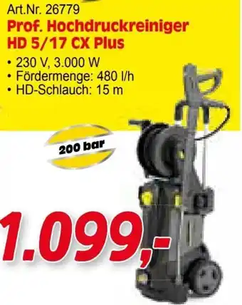 Zgonc Prof. Hochdruckreiniger HD 5/17 CX Plus Angebot