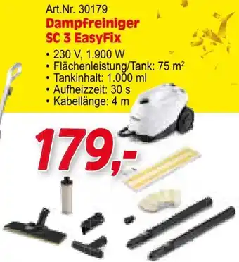 Zgonc Dampfreiniger SC 3 EasyFix Angebot