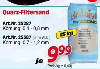 Zgonc Quarz-Filtersand Angebot