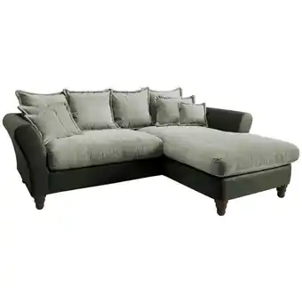 XXXLutz Ecksofa in Chenille, Mikrofaser Grün, Hellgrün Angebot
