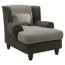 XXXLutz Lesesessel in Chenille, Mikrofaser Dunkelbraun, Hellbraun Angebot