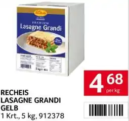Transgourmet RECHEIS LASAGNE GRANDI GELB Angebot
