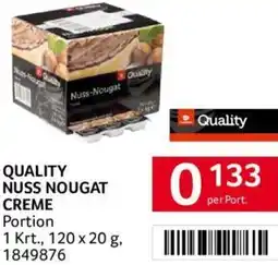 Transgourmet QUALITY NUSS NOUGAT CREME Angebot