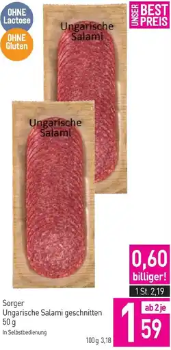 Sutterlüty Sorger Ungarische Salami geschnitten 50 g Angebot