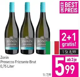 Sutterlüty Zonin Prosecco Frizzante Brut 0.75 Liter Angebot