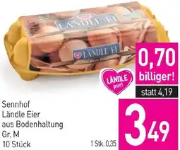 Sutterlüty Sennhof Ländle Eier aus Bodenhaltung Gr. M 10 Stück Angebot