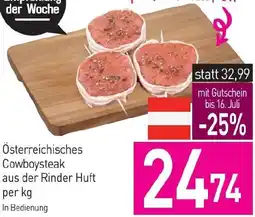 Sutterlüty Österreichisches Cowboysteak aus der Rinder Huft Angebot