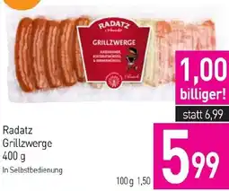 Sutterlüty Radatz Grillzwerge 400 g Angebot