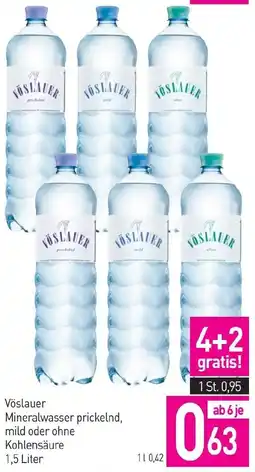 Sutterlüty Vöslauer Mineralwasser prickelnd, mild oder ohne Kohlensäure 1.5 Liter Angebot