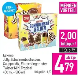 Sutterlüty Eskimo Jolly, Schwimmbadhelden, Calippo Mix, Flutschfinger oder Twister Mini Tropical 400-585ml Angebot