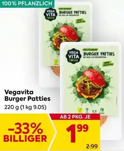 Billa Vegavita Burger Patties 220g Angebot