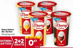 Billa Dany Sahne div. Sorten 190g Angebot