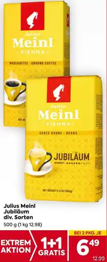 Billa Julius Meinl Jubiläum div. Sorten 500g Angebot