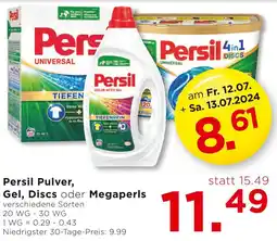 Unimarkt Persil Pulver, Gel, Discs oder Megaperls Angebot