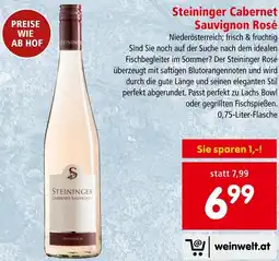 Interspar Steininger Cabernet Sauvignon Rosé 0.75L Angebot