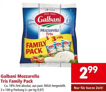 Interspar Galbani Mozzarella Tris Family Pack Angebot