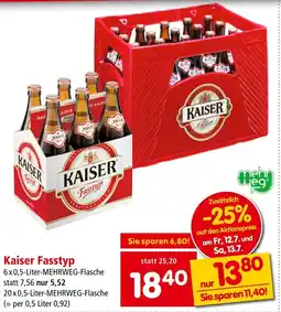 Interspar Kaiser Fasstyp 6x0.5-Liter Angebot