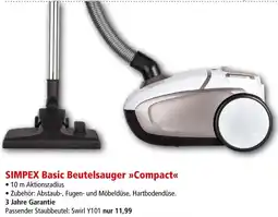 Interspar SIMPEX Basic Beutelsauger Compact Angebot