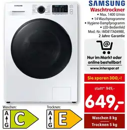 Interspar Waschtrockner Angebot