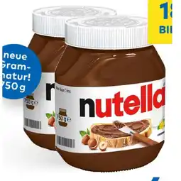 T&G Nutella T&G 750 Gramm 1 Glas Angebot