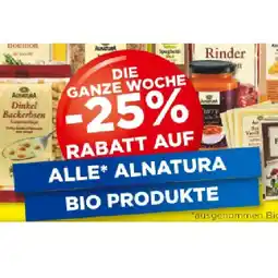 Unimarkt DIE GANZE WOCHE -25% RABATT AUF ALLE ALNATURA BIO PRODUKTE Unimarkt Angebot