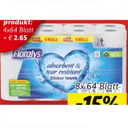 Lidl Floralys Küchentücher Lidl 8 Rollen 1 Packung Angebot