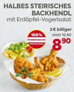 Billa HALBES STEIRISCHES BACKHENDL Angebot
