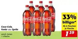 Nah&Frisch Coca-Cola, Fanta oder Sprite 1L Angebot