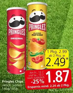 Spar Pringles Chips 160g/165g Angebot