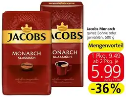 Spar Jacobs Monarch 500g Angebot