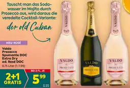 Billa Valdo Prosecco Spumante DOC Extra Dry od. Rosé DOC 0.75 Liter Angebot