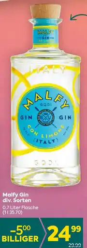Billa Malfy Gin 0.7 Liter Angebot