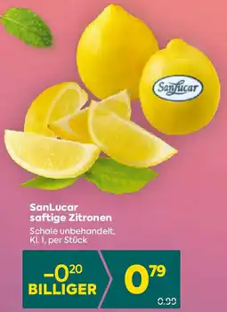 Billa SanLucar saftige Zitronen Angebot