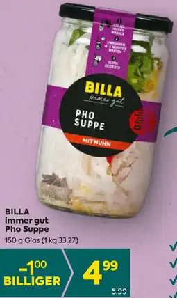 Billa BILLA immer gut Pho Suppe 150g Angebot