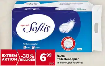 Billa Softis Toilettenpapier 16 Rollen Angebot